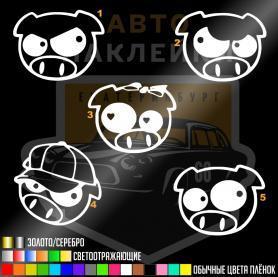 Наклейки Субаровские свинки