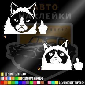 Наклейка коты посылающие нахер