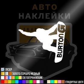 Наклейка сноубординг на стекло или кузов автомобиля